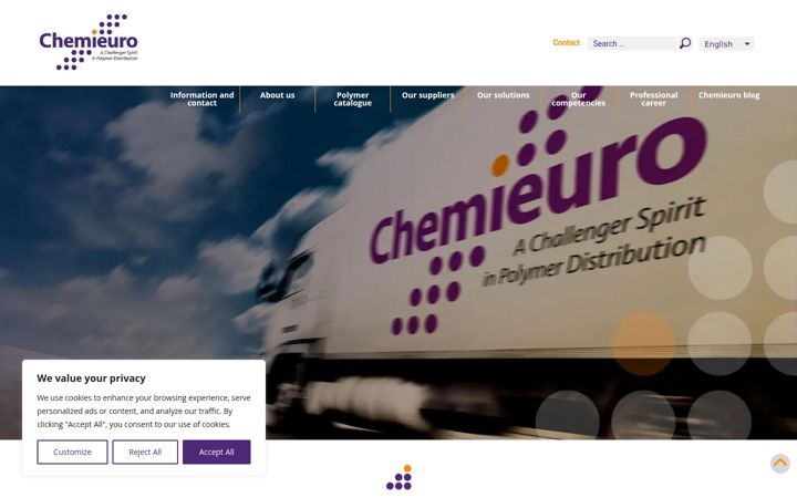 Screenshot of chemieuro.com