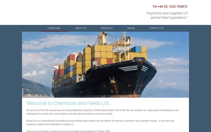 Screenshot of chemifeed.com