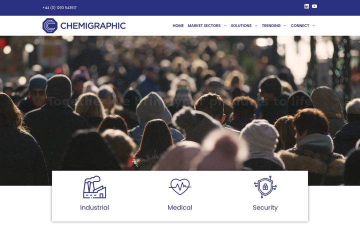 Screenshot ta' chemigraphic.co.uk