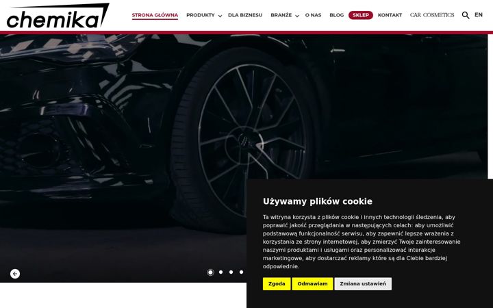 Screenshot ta' chemika.pl