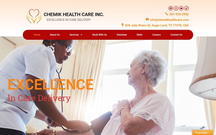Screenshot of chemikhealthcare.com