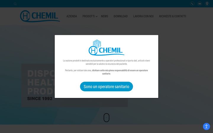 Screenshot of chemil.com