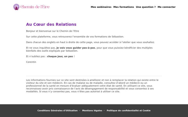 Screenshot of chemin-de-letre.com