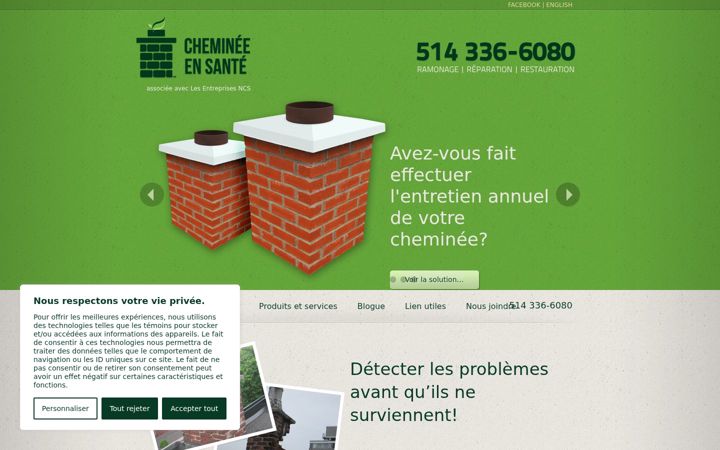 Screenshot of chemineeensante.com
