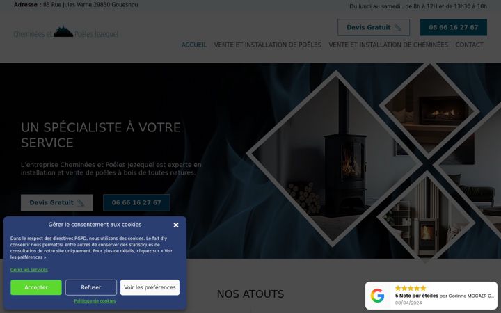 Ekrano kopija cheminees-poeles-jezequel29200.fr