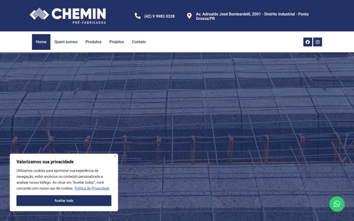 Captura de pantalla de cheminlajes.com.br