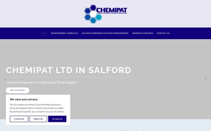 Screenshot ta' chemipat.co.uk