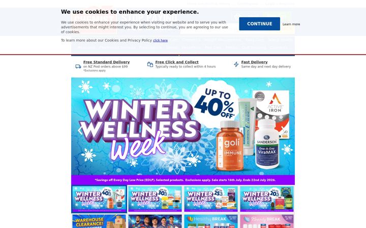 Screenshot of chemistwarehouse.co.nz