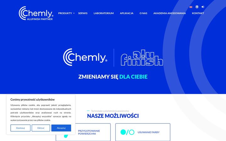 Screenshot ta' chemly.pl