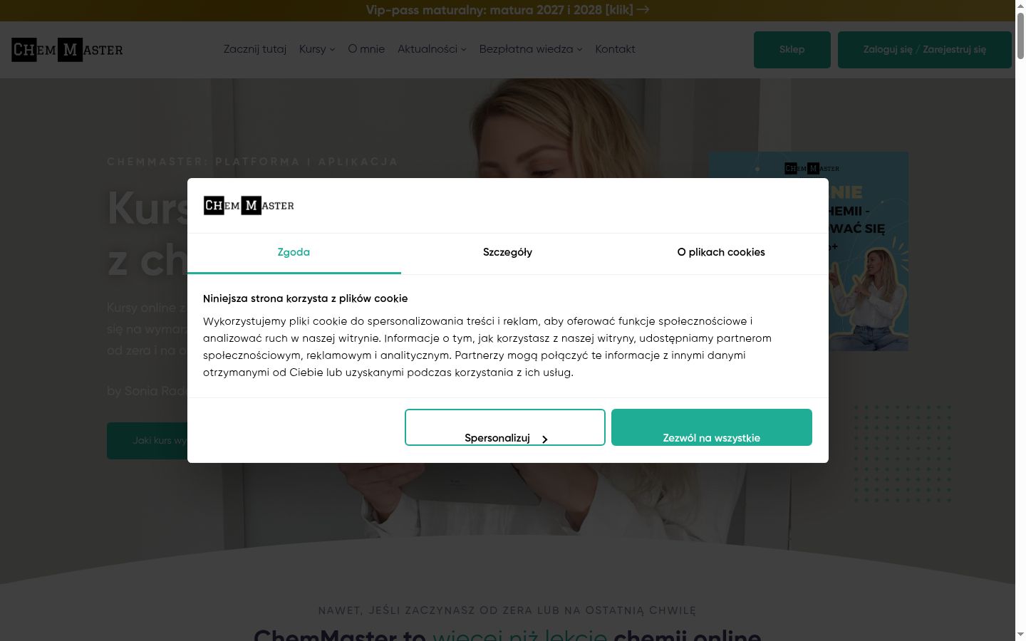 Snímek obrazovky baneru souhlasu zobrazeného před jakoukoli interakcí