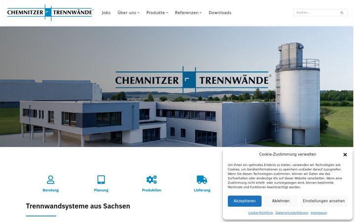 Snímek obrazovky chemnitzer-trennwaende.eu