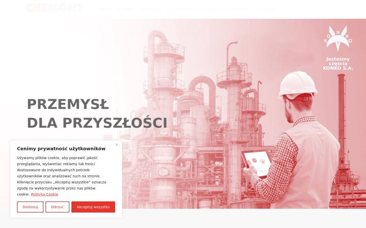 Screenshot ta' chemont-solutions.pl