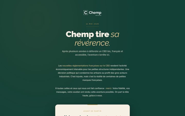 Screenshot di chemp-cbd-biocare.fr