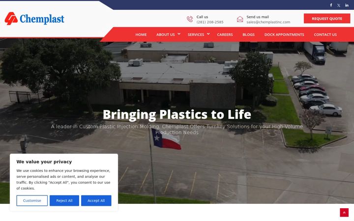 Screenshot of chemplastinc.com