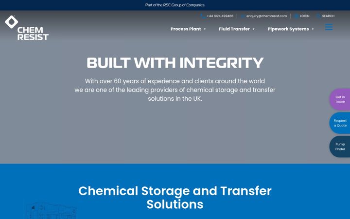 Screenshot of chemresist.com