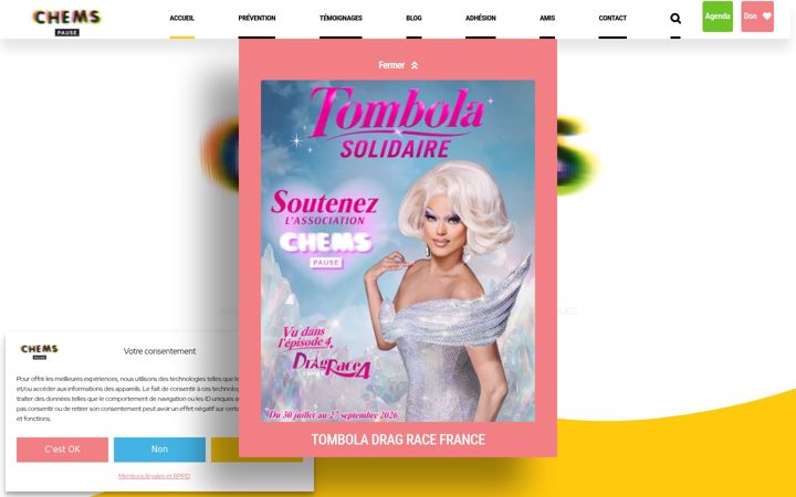 Screenshot di chemspause.fr