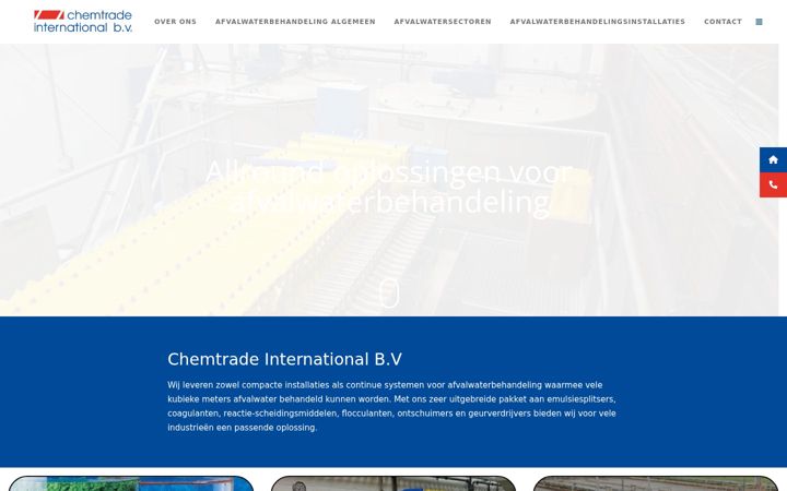 Kuvakaappaus sivustosta chemtrade.nl