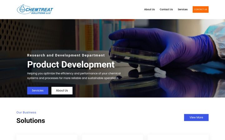 Screenshot of chemtreatsolutions.com