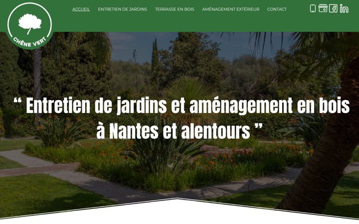 Screenshot di chene-vert-jardins.fr
