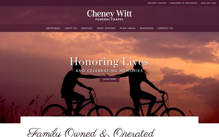 Screenshot of cheneywitt.com