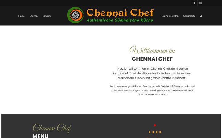 Screenshot του chennaichef.de