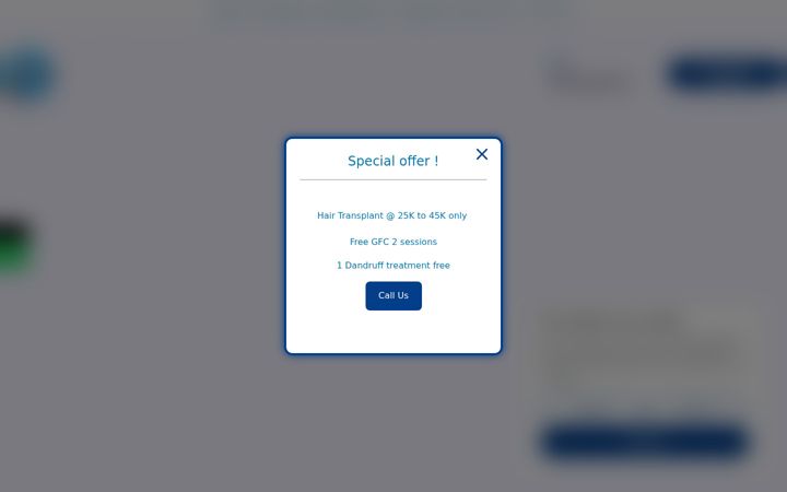 Screenshot of chennaihairplant.com