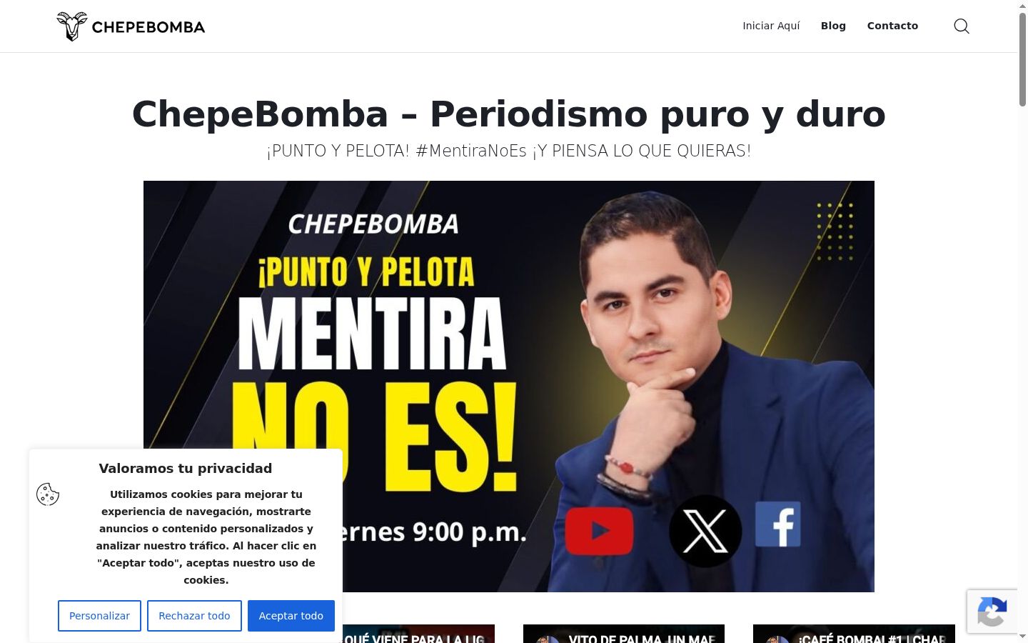 Snimka zaslona bannera za privolu prikazanog prije bilo kakve interakcije