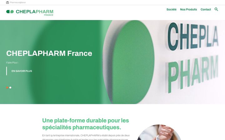 Posnetek zaslona cheplapharm.fr