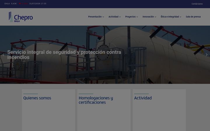 Screenshot of chepro.com