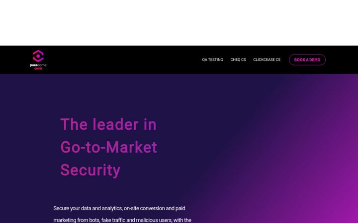 Screenshot of cheqtesting.com
