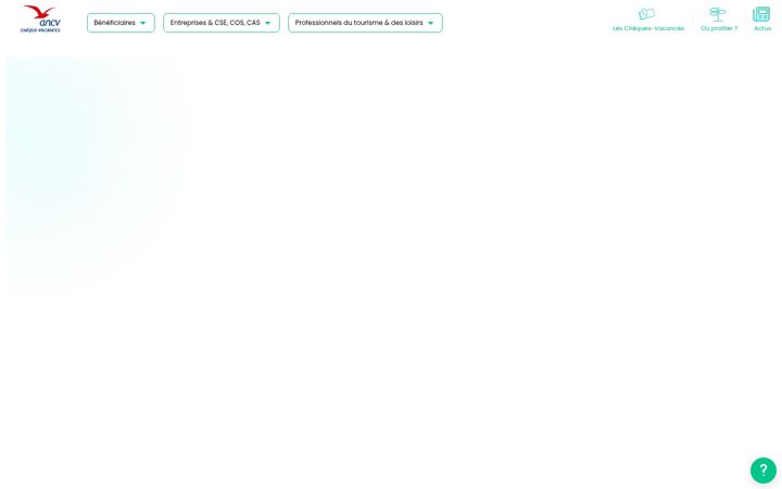 Screenshot of cheque-vacances.com