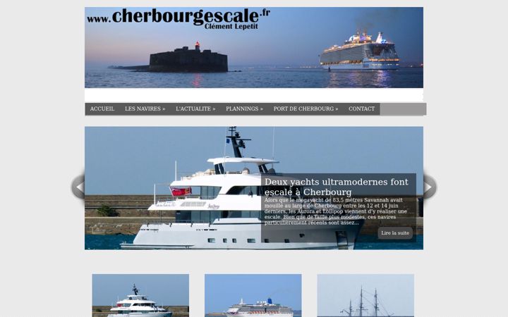 Posnetek zaslona cherbourgescale.fr