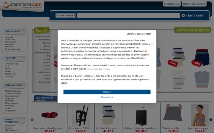 Screenshot of cherchons.com