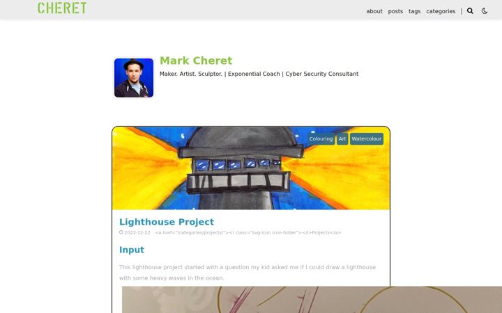 Screenshot von cheret.org