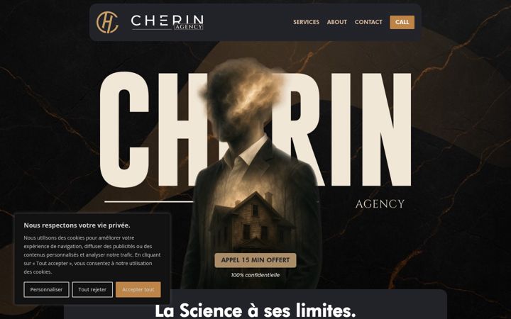 Screenshot of cherinagency.com