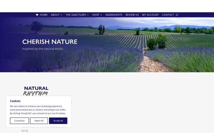 Screenshot of cherishnature.com