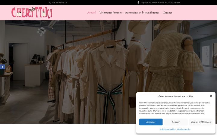 Screenshot ta' cherittiki.fr