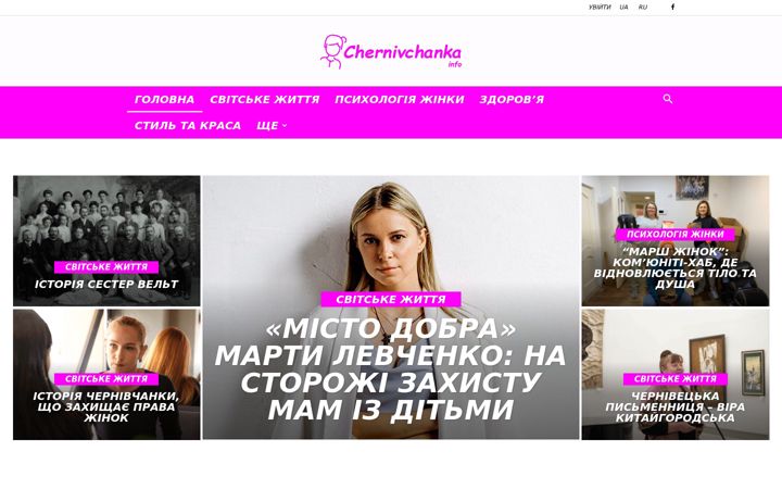 Screenshot von chernivchanka.info