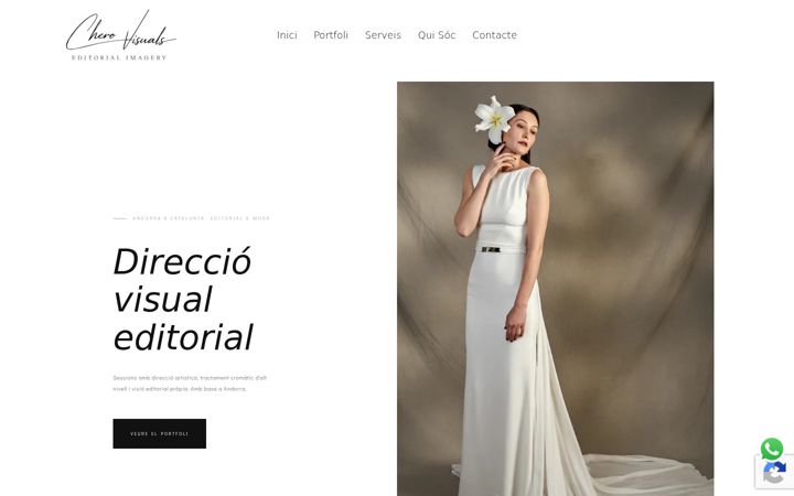 Screenshot of cherovisuals.com