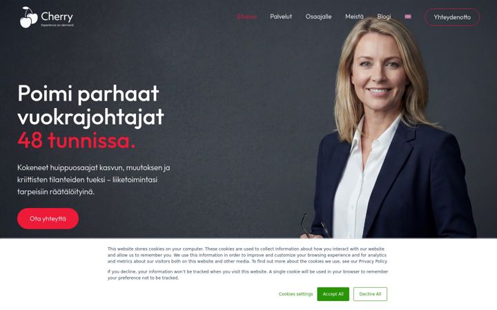 Screenshot di cherry.fi