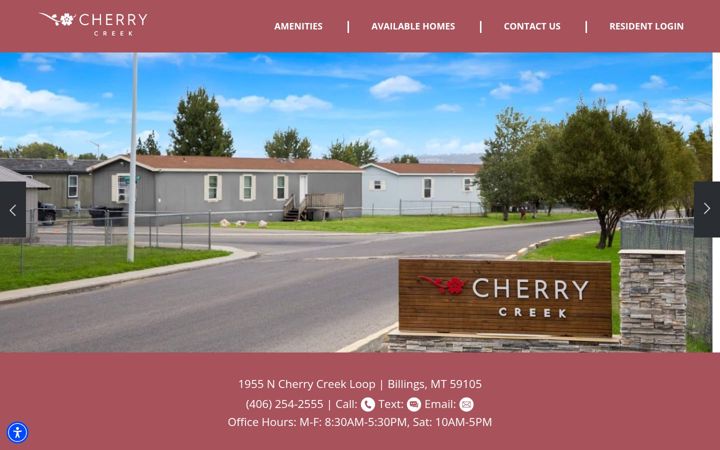 Screenshot of cherrycreekmt.com