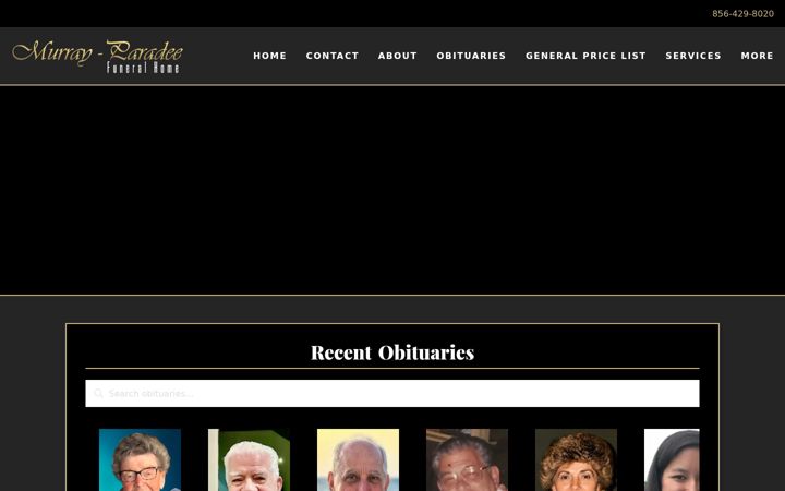 Screenshot of cherryhillfuneralhome.com