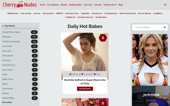 Screenshot of cherrynudes.com