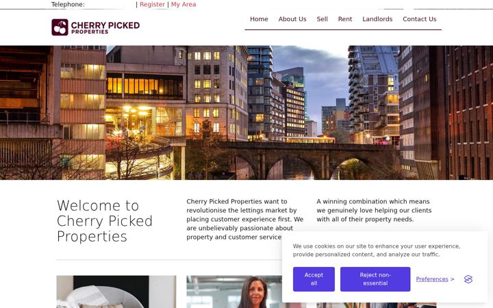 Screenshot του cherrypickedproperties.co.uk