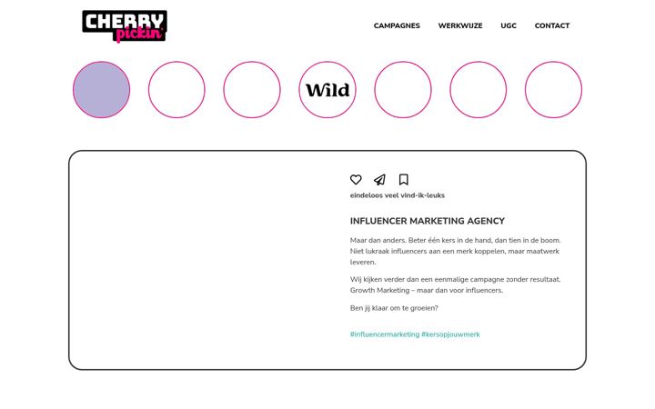 Kuvakaappaus sivustosta cherrypicking.nl