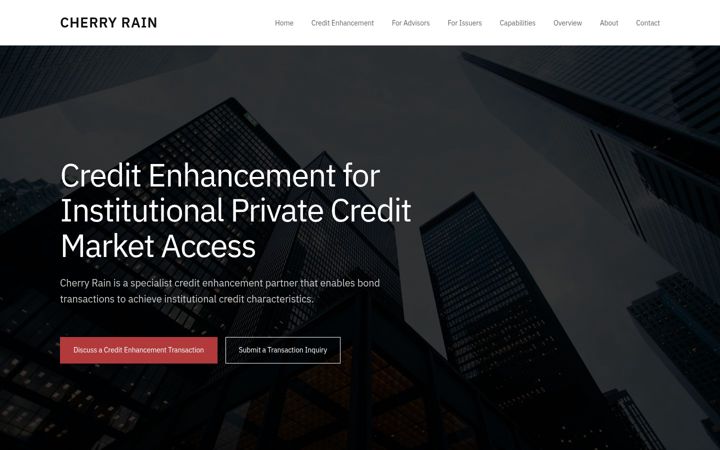 Screenshot van cherryrain.co.za