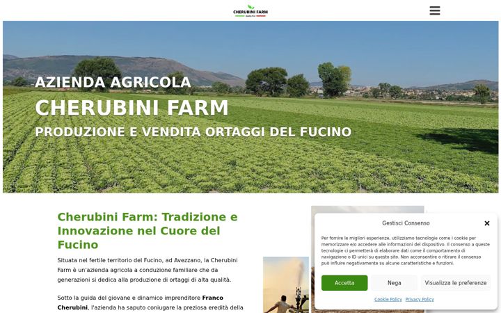 Zrzut ekranu cherubinifarm.it
