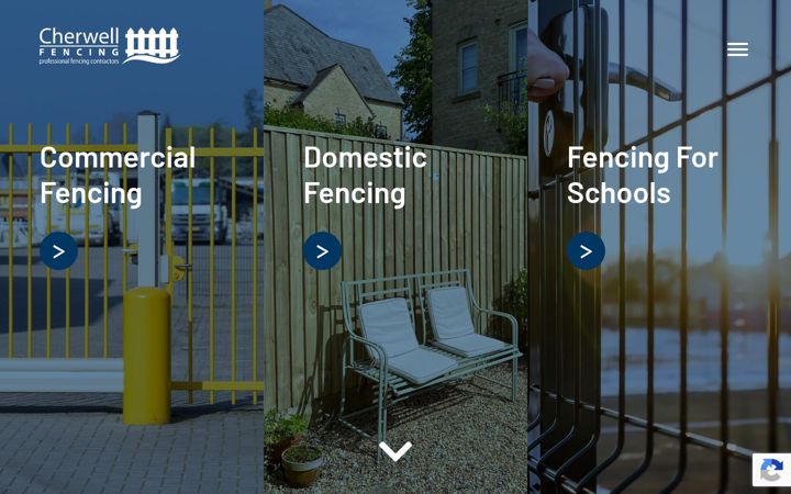 Screenshot ta' cherwellfencing.co.uk