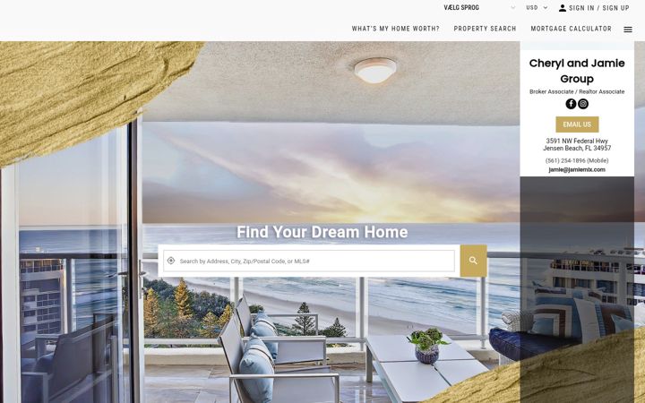 Screenshot of cherylandjamie.com