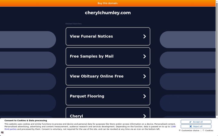 Screenshot of cherylchumley.com